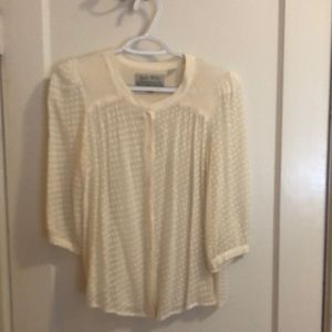 Jack Wills sheet cream blouse